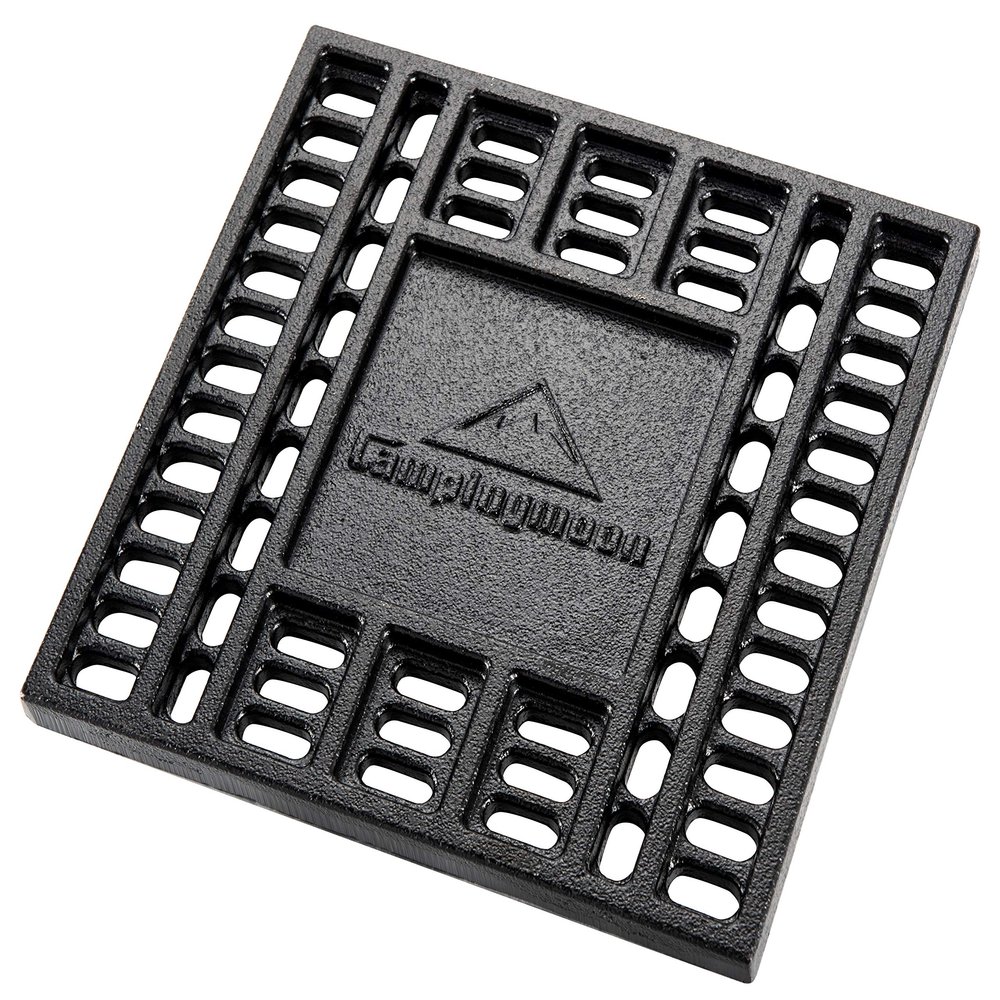 CAMPING MOON Bonfire Charcoal Bed Cast Iron Grate 8.27"x8.27"/ 21x21cm T-210