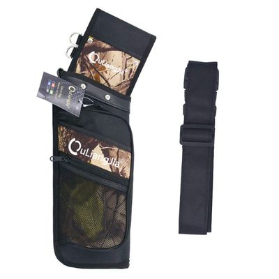 MILAEM Archery Arrow Field Quiver Reverse Hip Arrow Quiver Waist Hang Side with Belt (Camo)