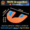 Oral Mart Orange/Blue Youth Mouth Guard for Kids - Youth Mouthguard for Karate, Flag Football, Martial Arts, Taekwondo, Boxing, Football, Rugby, BJJ, Muay Thai, Soccer, Hockey view 3