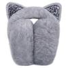 Surblue Foldable Cat Ear Earmuffs - Winter Warm Outdoor Covers Headband Fur Warmer, Grey view 2