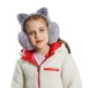 Surblue Foldable Cat Ear Earmuffs - Winter Warm Outdoor Covers Headband Fur Warmer, Grey view 4