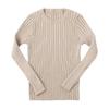 Baby Toddler Girls Boys Knitted Sweater Winter Fall Clothes Tops 1-5 Years Old,Kids Ribbed Warm Pullover Coat (6-12 Months, Khaki) view 1