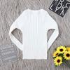 Baby Toddler Girls Boys Knitted Sweater Winter Fall Clothes Tops 1-5 Years Old,Kids Ribbed Warm Pullover Coat (2-3 Years Old, White) view 2