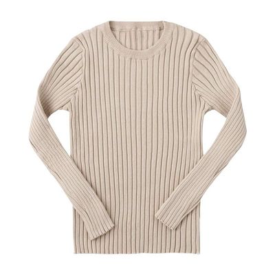Baby Toddler Girls Boys Knitted Sweater Winter Fall Clothes Tops 1-5 Years Old,Kids Ribbed Warm Pullover Coat (4-5 Years Old, Khaki)