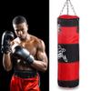 Punching Bag Standing,Heavy Boxing Punching Bag,Empty Sandbag Hanging Punching Bag Training MMA Kickboxing Muay Thai Boxing Sandbag Hook Kick Sandbag for Kid Adult(80cm Red) view 3