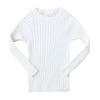 Baby Toddler Girls Boys Knitted Sweater Winter Fall Clothes Tops 1-5 Years Old,Kids Ribbed Warm Pullover Coat (6-12 Months, White) view 1
