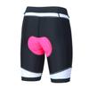 Womens Cycling Shorts with 3D Padded Camo Ride Bike Shorts with Reflective Elements(Purple,S) view 4