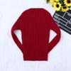 Baby Toddler Girls Boys Knitted Sweater Winter Fall Clothes Tops 1-5 Years Old,Kids Ribbed Warm Pullover Coat (2-3 Years Old, Red) view 2