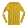 Baby Toddler Girls Boys Knitted Sweater Winter Fall Clothes Tops 1-5 Years Old,Kids Ribbed Warm Pullover Coat (6-12 Months, Yellow) view 1