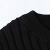 Baby Toddler Girls Boys Knitted Sweater Winter Fall Clothes Tops 1-5 Years Old,Kids Ribbed Warm Pullover Coat (2-3 Years Old, Black) view 3
