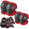 BOSONER Basic Kids Protective Gear: Kids Knee Pads and Elbow Pads with Wrist Guards Set for 3-15 Years - Design for Roller Skates, Cycling, BMX Bike, Skateboard, Inline Skating, Scooter Riding Sports view 1