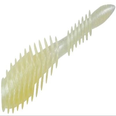 HARIMITSU MBW07 Worm Vacuum Ring, 2 Inches, Pearl White, Glow