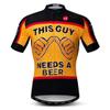 Cycling Jersey Men Bike Clothing Bicycle Jersey topMountain Road MTB Jersey Shirt Short Sleeve Team Sports Wear Orange Black Size L view 1