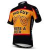 Cycling Jersey Men Bike Clothing Bicycle Jersey topMountain Road MTB Jersey Shirt Short Sleeve Team Sports Wear Orange Black Size L view 2