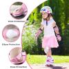BOSONER Basic Kids Protective Gear: Kids Knee Pads and Elbow Pads with Wrist Guards Set for 3-15 Years - Design for Roller Skates, Cycling, BMX Bike, Skateboard, Inline Skating, Scooter Riding Sports view 2