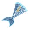 FEESHOW Baby Girls Mermaid Tail 1st Birthday Cone Hat Princess Crown Headband for Party Head wear Accessories Blue&Gold One Size view 3