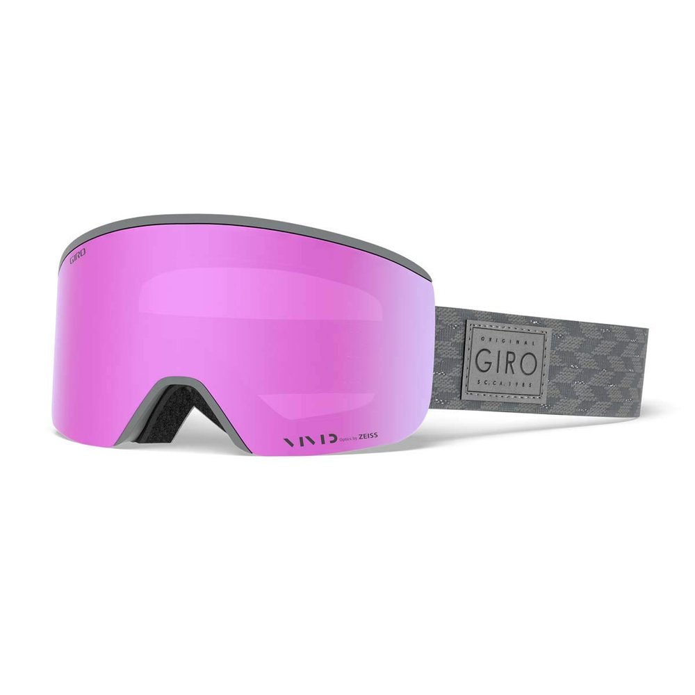 Giro Ella Ski Goggles - Snowboard Goggles for Women - Titanium Shimmer Strap with Vivid Pink/Vivid Infrared Lenses