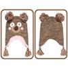 ABG Accessories Girls Critter Winter Hat and 2 Pair Gloves or Mittens (Toddler/Little Girls), Size Age 2-4, Bear 2-4 view 2