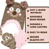 ABG Accessories Girls Critter Winter Hat and 2 Pair Gloves or Mittens (Toddler/Little Girls), Size Age 2-4, Bear 2-4 view 4
