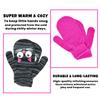 ABG Accessories Girls Critter Winter Hat and 2 Pair Gloves or Mittens (Toddler/Little Girls), Size Age 2-4, Cat 2-4 view 3
