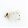Blue Wing Olive Bead Head Wooly Bugger Streamer Fly (White, 14)
