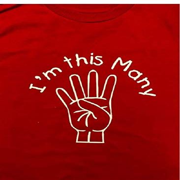 4 Year Old Shirt 4th Birthday Tshirt I'm This Many Age Four tees White