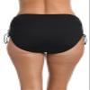 24th & Ocean womens Plus Size High Waist Side Tie Hipster Swimsuit Bikini Bottoms, Black Solid, 22 Plus view 3