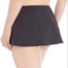 24th & Ocean Women's Standard Skirted Hipster Bikini Swimsuit Bottom, Black//Solid, Medium view 3