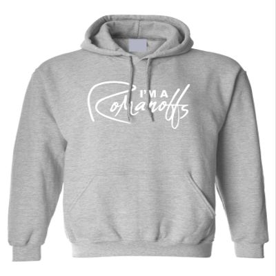 ALLNTRENDS Adult Hoodie Sweatshirt I'm A Romanoffs Trendy Top (XL, Sporty Grey)