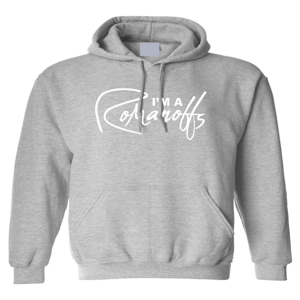 ALLNTRENDS Adult Hoodie Sweatshirt I'm A Romanoffs Trendy Top (XL, Sporty Grey)