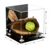 Better Display Cases Versatile Acrylic Display Case - Medium Square Box with White Risers and Mirror 11" x 11" x 11" (A001-WR) view 2