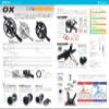 Sugino OX2-901D 1.9 x 1.4 inches (48 x 36 175 mm), Black All Black OX2-901D Logo, Compatible with Shimano 11s/10s view 3