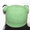 BIBITIME Knit Fog Hat Handmade Eye Beanie Adult or Kid Halloween Photograph Prop (Kids Frog, Head Circumference 19"-20") view 2