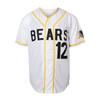 Bad News Bears #12 Tanner Boyle Movie 1976 Chico's Bail Bonds Baseball Jersey (Small, 12 White) view 2