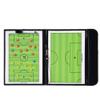 LHIABNN Foldable Leather Football Soccer Magnetic Tactic Marker Coaching Clipboard with Zipper and Marker Pen - Coaching Strategy Guiding Board Kit Equipment Portable Coach Tool (Soccer) view 1