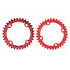 32/34/36/38T Single Chainring Narrow Wide Chainring 104 BCD, BMX Road Mountain Single Speed Crank Chain Ring Repair Parts Black, Red(34T Red) Gxp 104 Bcd 110 bcd