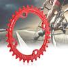 32/34/36/38T Single Chainring Narrow Wide Chainring 104 BCD, BMX Road Mountain Single Speed Crank Chain Ring Repair Parts Black, Red(34T Red) Gxp 104 Bcd 110 bcd view 2