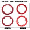 32/34/36/38T Single Chainring Narrow Wide Chainring 104 BCD, BMX Road Mountain Single Speed Crank Chain Ring Repair Parts Black, Red(34T Red) Gxp 104 Bcd 110 bcd view 4