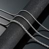 Estendly 4mm 16 To 38In Stainless Steel Rolo Chain Necklace Crude Round Square Chain Necklace for Men Women Jewelry view 3