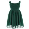 Agoky Kids Elegant Pleated Chiffon Flower Girls Wedding Bridesmaid Prom Pageant Dress Green 8 view 1