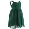 Agoky Kids Elegant Pleated Chiffon Flower Girls Wedding Bridesmaid Prom Pageant Dress Green 8 view 3
