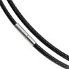 Dreambell Stainless Steel Bayonet Clasp 1.5mm Black Braided Bolo Waxed Cotton Cord Rope Choker Necklace 18'' view 1