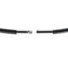 Dreambell Stainless Steel Bayonet Clasp 1.5mm Black Braided Bolo Waxed Cotton Cord Rope Choker Necklace 18'' view 2