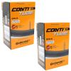 Continental 26" x 1.75-2.5 Mountain Bike Inner Tubes with 42mm Presta Valve (Pair), Black view 1
