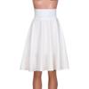 NREALY New Women's Solid Flared Retro Casual Knee Length Pleated Midi Office Work Skirt(L, White) view 2