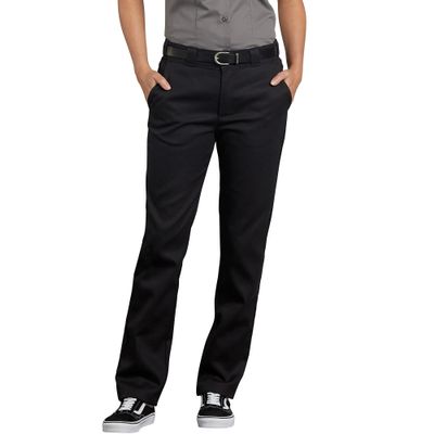 Dickies Women's Flex Slim Fit Work Pants Pants, -black, 16