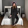 Black Cat Zipster For Adult (Plus Size) - 1 Pack - Sleek, Comfortable & Spooky - Premium Polyester Onesie Costume - Stand Out With Unique Design & Quality - Perfect For Halloween & Themed Parties view 4