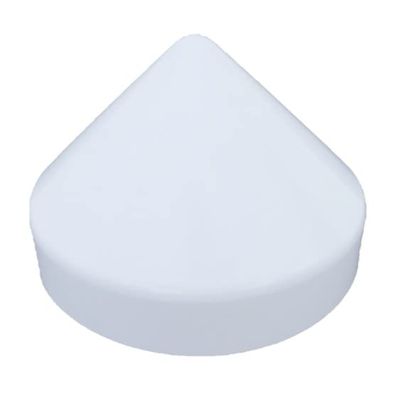Cone Style Pylon Cap for Marine Dock (White, 6 inch)