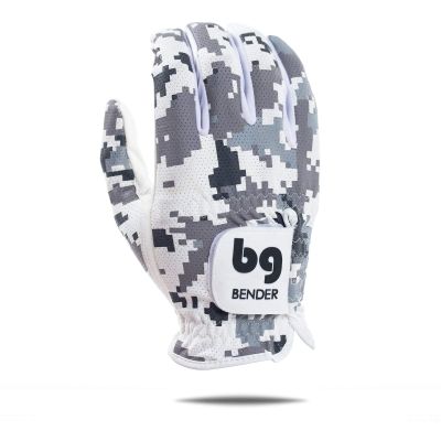 Bender Gloves - Men's Golf Glove, Durable Mesh Material, Unique Golf Gloves Men Left Handed Golfer (Wear On Right)