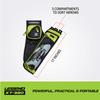Legend XT320 Archery Quivers - Right Handed Nylon Hip Quivers with 3 Arrow Tube Cases for Target Shooting - Adjustable Waist Belt, T-Slot, Compartments for Accessories, Tools, Release Tab - Green view 3